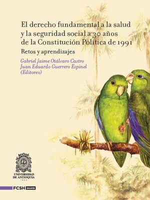 cover image of El derecho fundamental a la salud y la seguridad social a 30 años de la Constitución Política de 1991